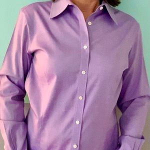 Brooks Brothers 346 Button Down Shirt-lilac/purple color- Like new condition.
